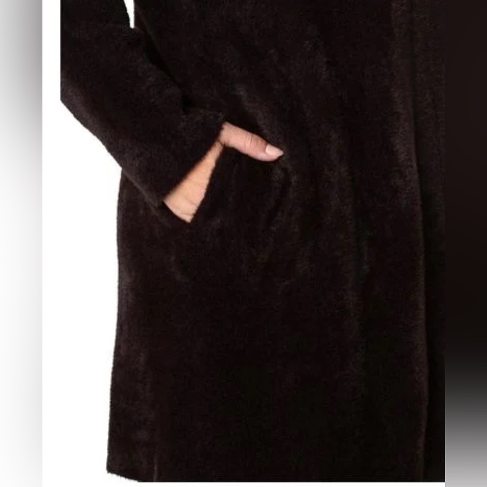 Liverpool NWT Open Front shawl collar Mink cardigan Size Medium - Picture 3 of 14